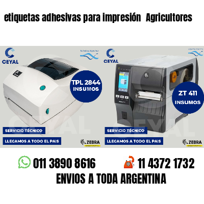 etiquetas adhesivas para impresión  Agricultores