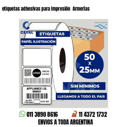 etiquetas adhesivas para impresión  Armerías