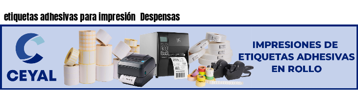 etiquetas adhesivas para impresión  Despensas