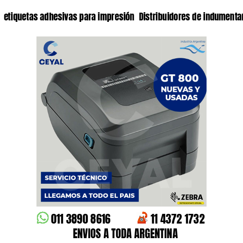 etiquetas adhesivas para impresión  Distribuidores de indumentaria