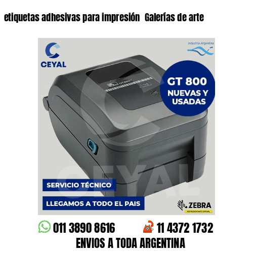 etiquetas adhesivas para impresión  Galerías de arte