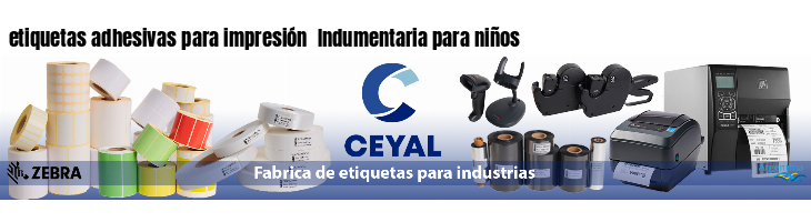 etiquetas adhesivas para impresión  Indumentaria para niños