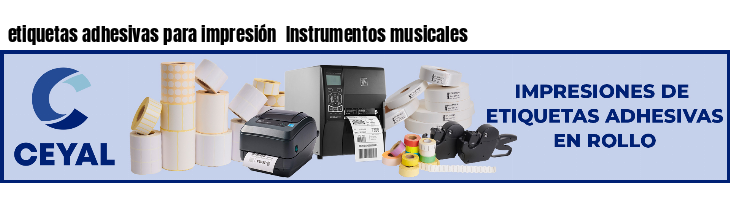 etiquetas adhesivas para impresión  Instrumentos musicales