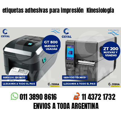 etiquetas adhesivas para impresión  Kinesiología