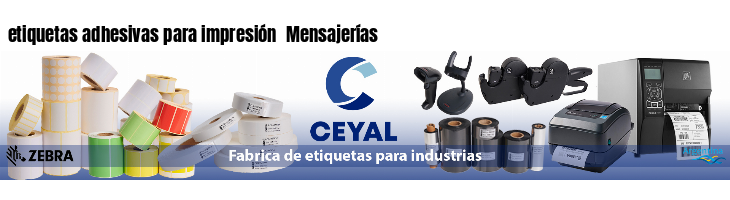etiquetas adhesivas para impresión  Mensajerías