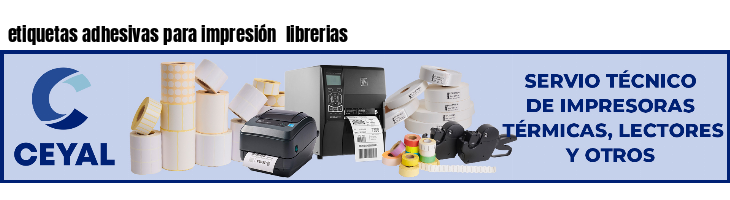 etiquetas adhesivas para impresión librerias