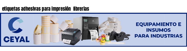 etiquetas adhesivas para impresión  librerias