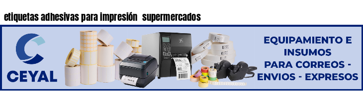 etiquetas adhesivas para impresión supermercados