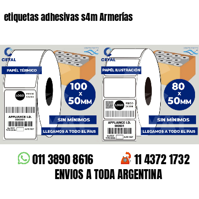 etiquetas adhesivas s4m Armerías
