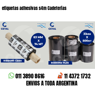 etiquetas adhesivas s4m Cadeterías