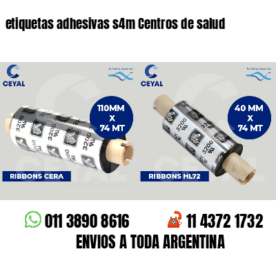 etiquetas adhesivas s4m Centros de salud