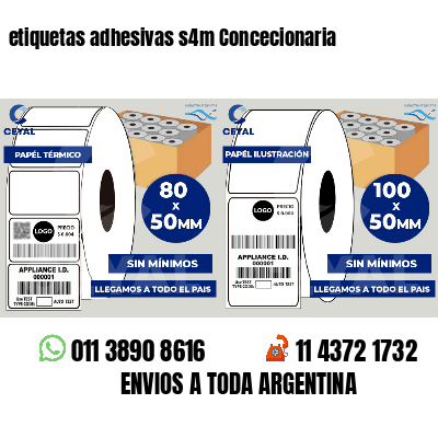 etiquetas adhesivas s4m Concecionaria