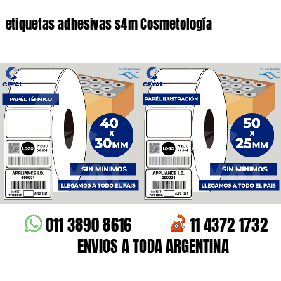 etiquetas adhesivas s4m Cosmetología