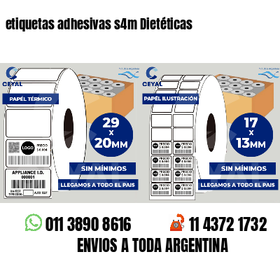 etiquetas adhesivas s4m Dietéticas