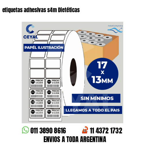 etiquetas adhesivas s4m Dietéticas