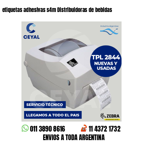 etiquetas adhesivas s4m Distribuidoras de bebidas