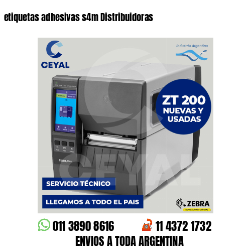 etiquetas adhesivas s4m Distribuidoras