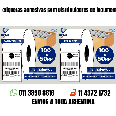 etiquetas adhesivas s4m Distribuidores de indumentaria