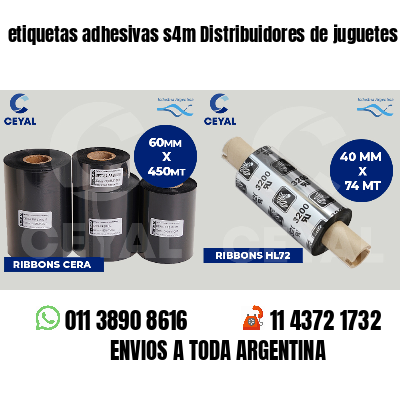 etiquetas adhesivas s4m Distribuidores de juguetes