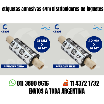 etiquetas adhesivas s4m Distribuidores de juguetes