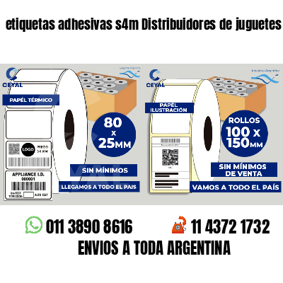 etiquetas adhesivas s4m Distribuidores de juguetes