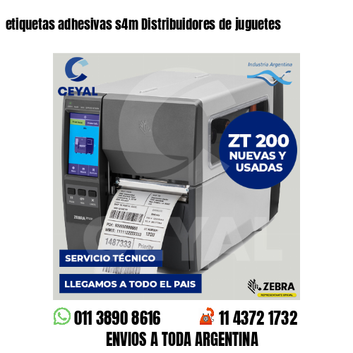 etiquetas adhesivas s4m Distribuidores de juguetes