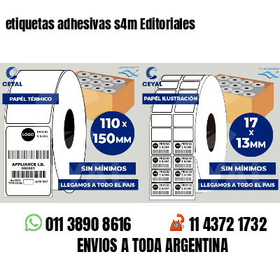 etiquetas adhesivas s4m Editoriales