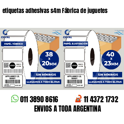 etiquetas adhesivas s4m Fábrica de juguetes