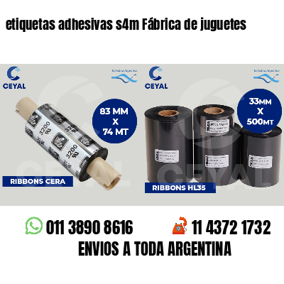 etiquetas adhesivas s4m Fábrica de juguetes
