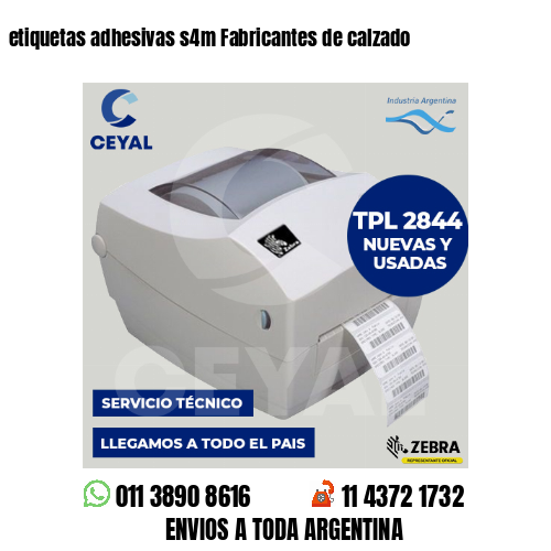 etiquetas adhesivas s4m Fabricantes de calzado