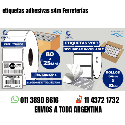 etiquetas adhesivas s4m Ferreterías
