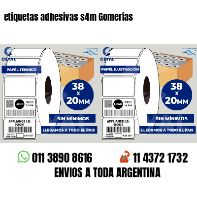 etiquetas adhesivas s4m Gomerías