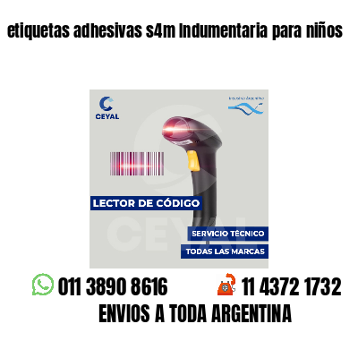 etiquetas adhesivas s4m Indumentaria para niños