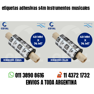 etiquetas adhesivas s4m Instrumentos musicales