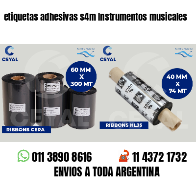 etiquetas adhesivas s4m Instrumentos musicales