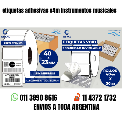 etiquetas adhesivas s4m Instrumentos musicales