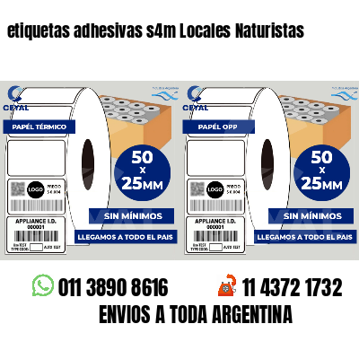 etiquetas adhesivas s4m Locales Naturistas