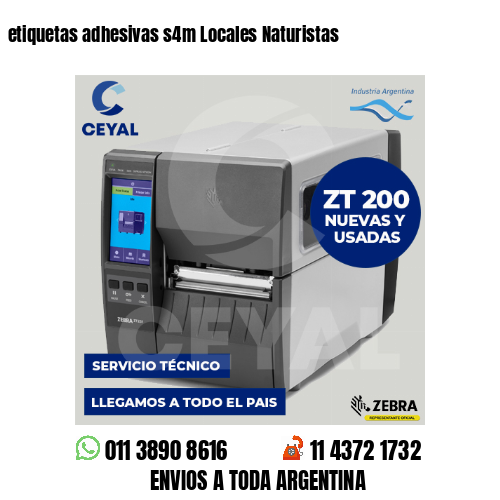etiquetas adhesivas s4m Locales Naturistas