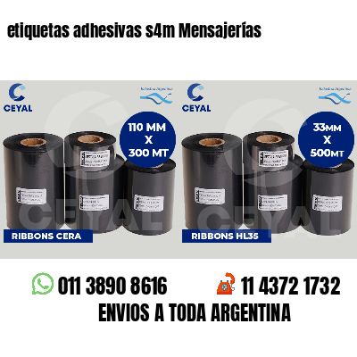 etiquetas adhesivas s4m Mensajerías
