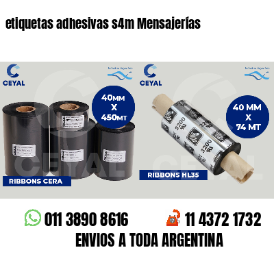 etiquetas adhesivas s4m Mensajerías