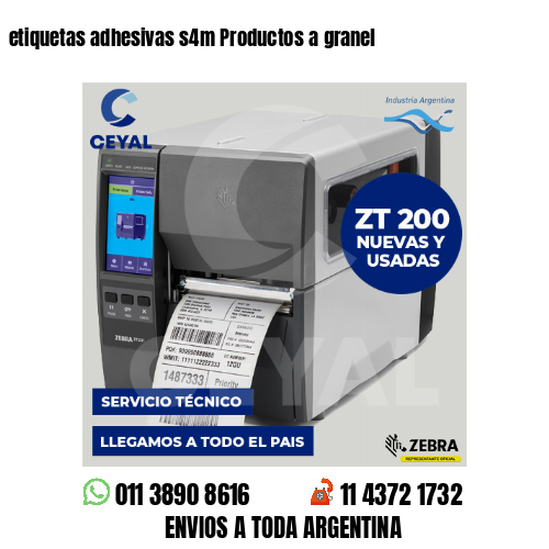 etiquetas adhesivas s4m Productos a granel