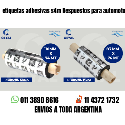 etiquetas adhesivas s4m Respuestos para automotores