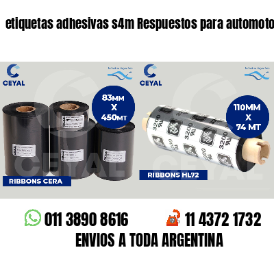 etiquetas adhesivas s4m Respuestos para automotores
