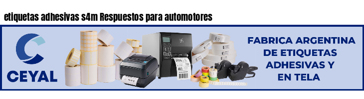 etiquetas adhesivas s4m Respuestos para automotores