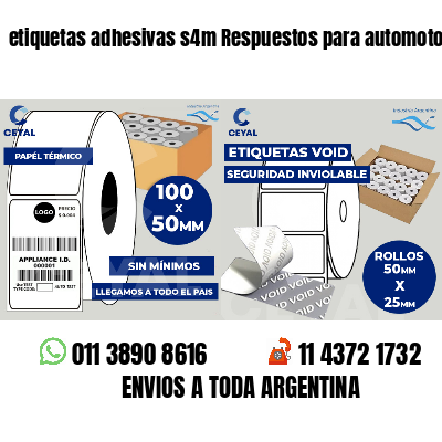 etiquetas adhesivas s4m Respuestos para automotores