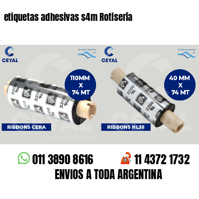 etiquetas adhesivas s4m Rotisería