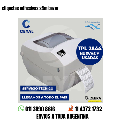etiquetas adhesivas s4m bazar