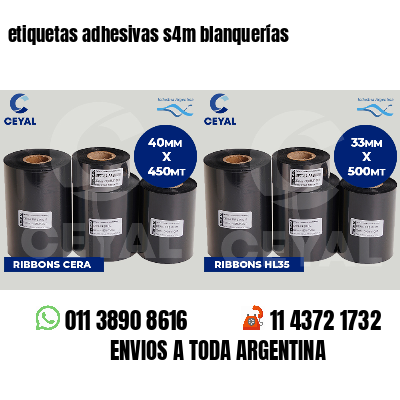etiquetas adhesivas s4m blanquerías
