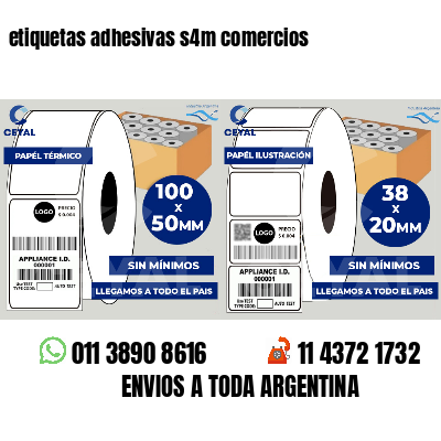 etiquetas adhesivas s4m comercios