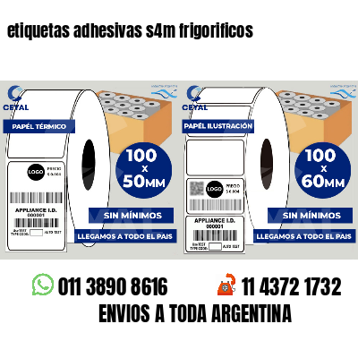 etiquetas adhesivas s4m frigorificos